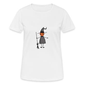 Hexe - Frauen T-Shirt atmungsaktiv - Weiß - Vorne - AI Model Female 172 dark (172cm)