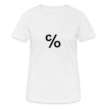 CEO Domains - Frauen T-Shirt atmungsaktiv - Weiß - Vorne - AI Model Female 172 dark (172cm)