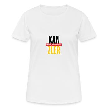 I BIMS DER NEUE KANZLER - Frauen T-Shirt atmungsaktiv - Weiß - Vorne - AI Model Female 172 dark (172cm)