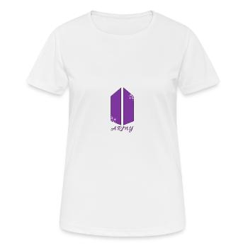 ARMY - Women's Breathable T-Shirt - white - Front - AI Model Female 172 dark (172cm)