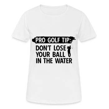 Golfplatz zum Golfen Golf - Frauen T-Shirt atmungsaktiv - Weiß - Vorne - AI Model Female 172 dark (172cm)