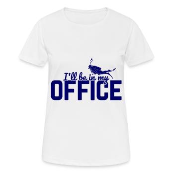Apnoetaucher Freitaucher Taucher - Frauen T-Shirt atmungsaktiv - Weiß - Vorne - AI Model Female 172 dark (172cm)