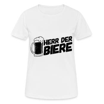 Brauerei Brauer Brauen Bier - Frauen T-Shirt atmungsaktiv - Weiß - Vorne - AI Model Female 172 dark (172cm)