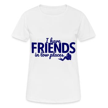 Apnoetaucher Freitaucher Taucher - Frauen T-Shirt atmungsaktiv - Weiß - Vorne - AI Model Female 172 dark (172cm)
