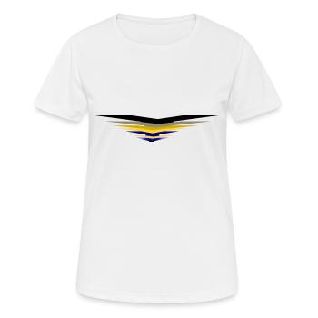 Flieger - Frauen T-Shirt atmungsaktiv - Weiß - Vorne - AI Model Female 172 dark (172cm)