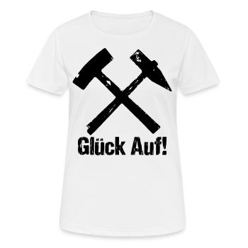 La chance sur les fers et les maillets - T-shirt respirant Femme - blanc - Devant - AI Model Female 172 dark (172cm)