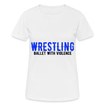 Grappling Martial Arts Wrestling - Frauen T-Shirt atmungsaktiv - Weiß - Vorne - AI Model Female 172 dark (172cm)