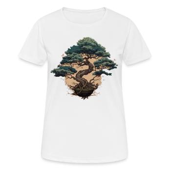 Bonsai Enigma - Women's Breathable T-Shirt - white - Front - AI Model Female 172 dark (172cm)