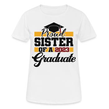 Proud Sister Of A 2023 Graduate Graduation Party - Women's Breathable T-Shirt - white - Front - AI Model Female 172 dark (172cm)