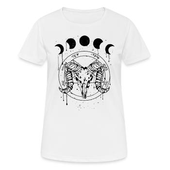 Occult Devil Grunge Gothic Esthétique - T-shirt respirant Femme - blanc - Devant - AI Model Female 172 dark (172cm)