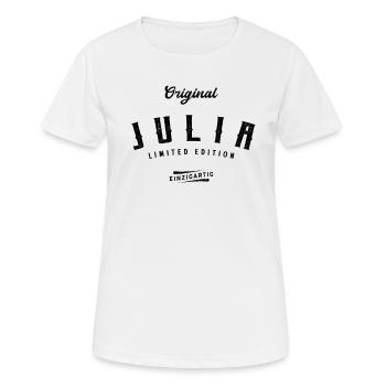 Julia Limited Edition - Frauen T-Shirt atmungsaktiv - Weiß - Vorne - AI Model Female 172 dark (172cm)