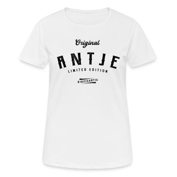 Antje Limited Edition - Frauen T-Shirt atmungsaktiv - Weiß - Vorne - AI Model Female 172 dark (172cm)