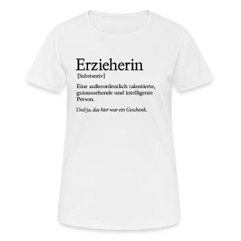 Erzieher Gutaussehend Erzieherin Kindergärtner - Frauen T-Shirt atmungsaktiv - Weiß - Vorne - AI Model Female 172 dark (172cm)