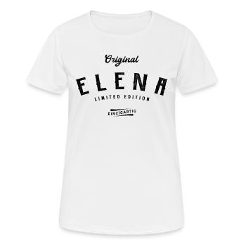 Elena Limited Edition - Frauen T-Shirt atmungsaktiv - Weiß - Vorne - AI Model Female 172 dark (172cm)