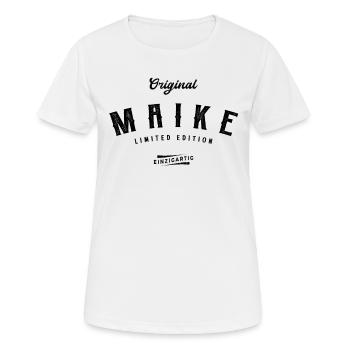 Maike Limited Edition - Frauen T-Shirt atmungsaktiv - Weiß - Vorne - AI Model Female 172 dark (172cm)