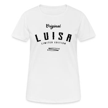 Luisa Limited Edition - Frauen T-Shirt atmungsaktiv - Weiß - Vorne - AI Model Female 172 dark (172cm)