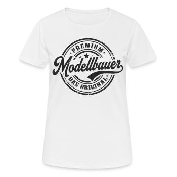 Modellbauer Original Lustiges Modellbau - Frauen T-Shirt atmungsaktiv - Weiß - Vorne - AI Model Female 172 dark (172cm)