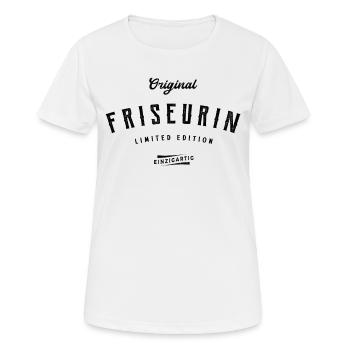 Friseur Limited Edition Frisör Friseursalon - Frauen T-Shirt atmungsaktiv - Weiß - Vorne - AI Model Female 172 dark (172cm)
