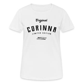 Corinna Limited Edition - Frauen T-Shirt atmungsaktiv - Weiß - Vorne - AI Model Female 172 dark (172cm)