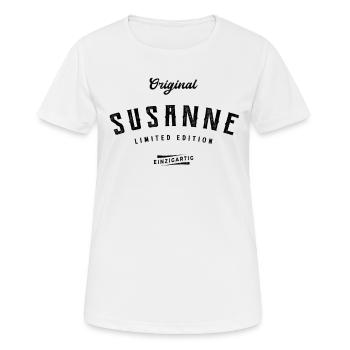 Susanne Limited Edition - Frauen T-Shirt atmungsaktiv - Weiß - Vorne - AI Model Female 172 dark (172cm)