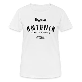 Antonia Limited Edition - Frauen T-Shirt atmungsaktiv - Weiß - Vorne - AI Model Female 172 dark (172cm)