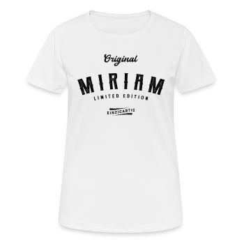 Miriam Limited Edition - Frauen T-Shirt atmungsaktiv - Weiß - Vorne - AI Model Female 172 dark (172cm)