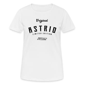 Astrid Limited Edition - Frauen T-Shirt atmungsaktiv - Weiß - Vorne - AI Model Female 172 dark (172cm)