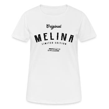 Melina Limited Edition - Frauen T-Shirt atmungsaktiv - Weiß - Vorne - AI Model Female 172 dark (172cm)