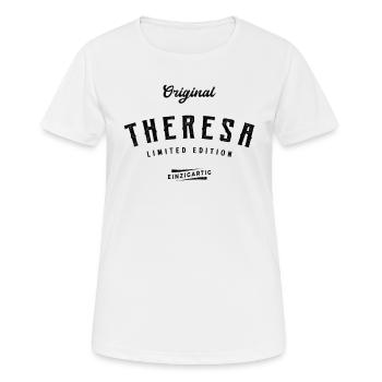 Theresa Limited Edition - Frauen T-Shirt atmungsaktiv - Weiß - Vorne - AI Model Female 172 dark (172cm)