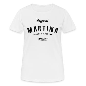 Martina Limited Edition - Frauen T-Shirt atmungsaktiv - Weiß - Vorne - AI Model Female 172 dark (172cm)