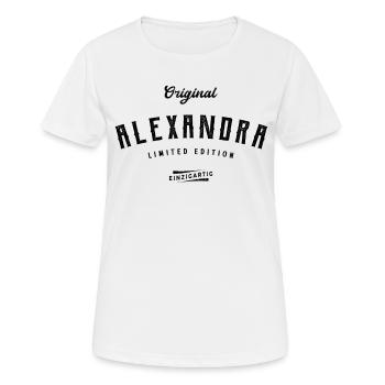 Alexandra Limited Edition - Frauen T-Shirt atmungsaktiv - Weiß - Vorne - AI Model Female 172 dark (172cm)