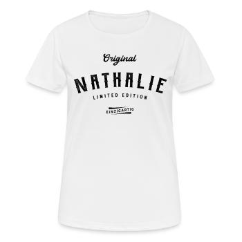 Nathalie Limited Edition - Frauen T-Shirt atmungsaktiv - Weiß - Vorne - AI Model Female 172 dark (172cm)