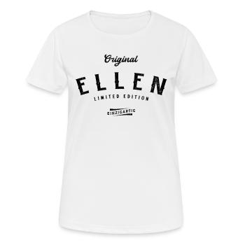 Ellen Limited Edition - Frauen T-Shirt atmungsaktiv - Weiß - Vorne - AI Model Female 172 dark (172cm)