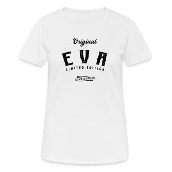 Eva Limited Edition - Frauen T-Shirt atmungsaktiv - Weiß - Vorne - AI Model Female 172 dark (172cm)