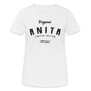 Anita Limited Edition - Frauen T-Shirt atmungsaktiv - Weiß - Vorne - AI Model Female 172 dark (172cm)