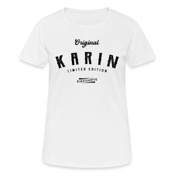 Karin Limited Edition - Frauen T-Shirt atmungsaktiv - Weiß - Vorne - AI Model Female 172 dark (172cm)