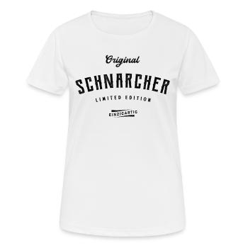 Schnarcher Limited Edition Lustiges Schnarchen - Frauen T-Shirt atmungsaktiv - Weiß - Vorne - AI Model Female 172 dark (172cm)