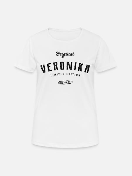 Veronika Limited Edition - Frauen T-Shirt atmungsaktiv - Weiß