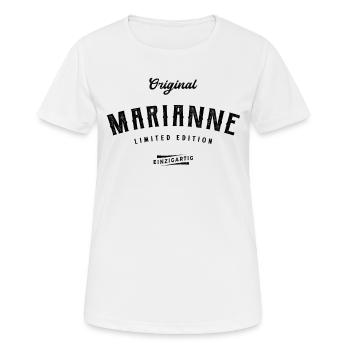 Marianne Limited Edition - Frauen T-Shirt atmungsaktiv - Weiß - Vorne - AI Model Female 172 dark (172cm)