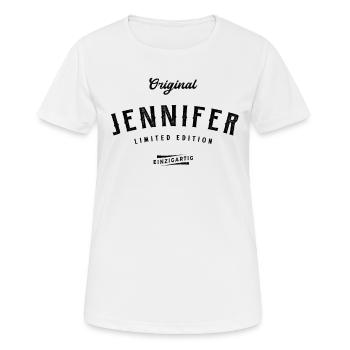 Jennifer Limited Edition - Frauen T-Shirt atmungsaktiv - Weiß - Vorne - AI Model Female 172 dark (172cm)