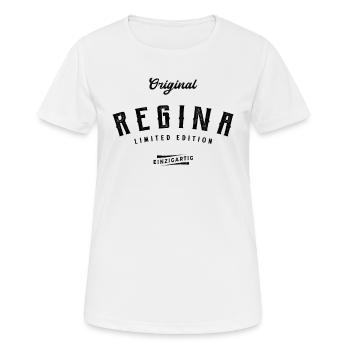 Regina Limited Edition - Frauen T-Shirt atmungsaktiv - Weiß - Vorne - AI Model Female 172 dark (172cm)