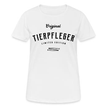 Tierpfleger Limited Edition Tierpflege - Frauen T-Shirt atmungsaktiv - Weiß - Vorne - AI Model Female 172 dark (172cm)