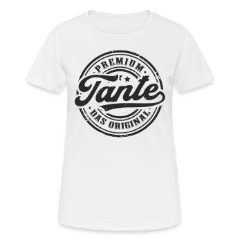 Tante das Original - Frauen T-Shirt atmungsaktiv - Weiß - Vorne - AI Model Female 172 dark (172cm)