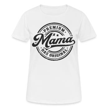 Mama Original Muttertag Lustiges Mutter - Frauen T-Shirt atmungsaktiv - Weiß - Vorne - AI Model Female 172 dark (172cm)