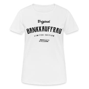 Bankkauffrau Limited Edition - Frauen T-Shirt atmungsaktiv - Weiß - Vorne - AI Model Female 172 dark (172cm)