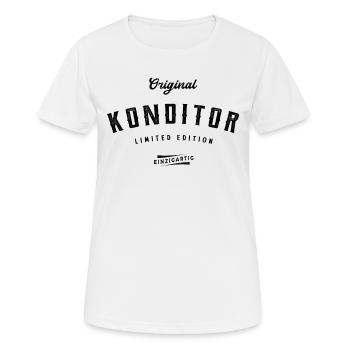 Konditor Limited Edition Konditorei - Frauen T-Shirt atmungsaktiv - Weiß - Vorne - AI Model Female 172 dark (172cm)