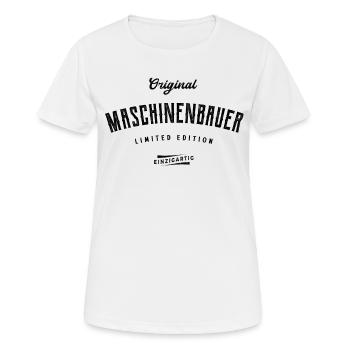 Maschinenbauer Limited Edition Maschinenbau - Frauen T-Shirt atmungsaktiv - Weiß - Vorne - AI Model Female 172 dark (172cm)