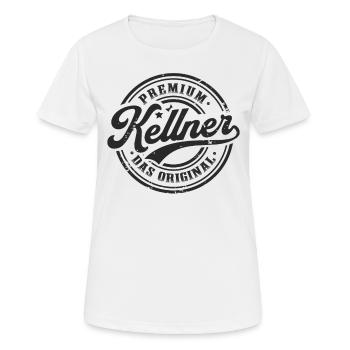 Kellner das Original Lustiges Kellner - Frauen T-Shirt atmungsaktiv - Weiß - Vorne - AI Model Female 172 dark (172cm)