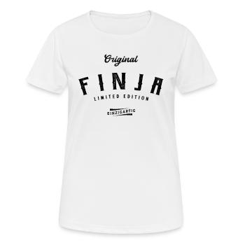 Finja Limited Edition - Frauen T-Shirt atmungsaktiv - Weiß - Vorne - AI Model Female 172 dark (172cm)