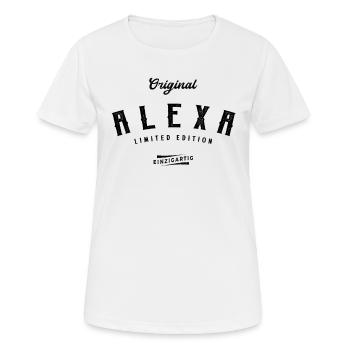 Alexa Limited Edition - Frauen T-Shirt atmungsaktiv - Weiß - Vorne - AI Model Female 172 dark (172cm)